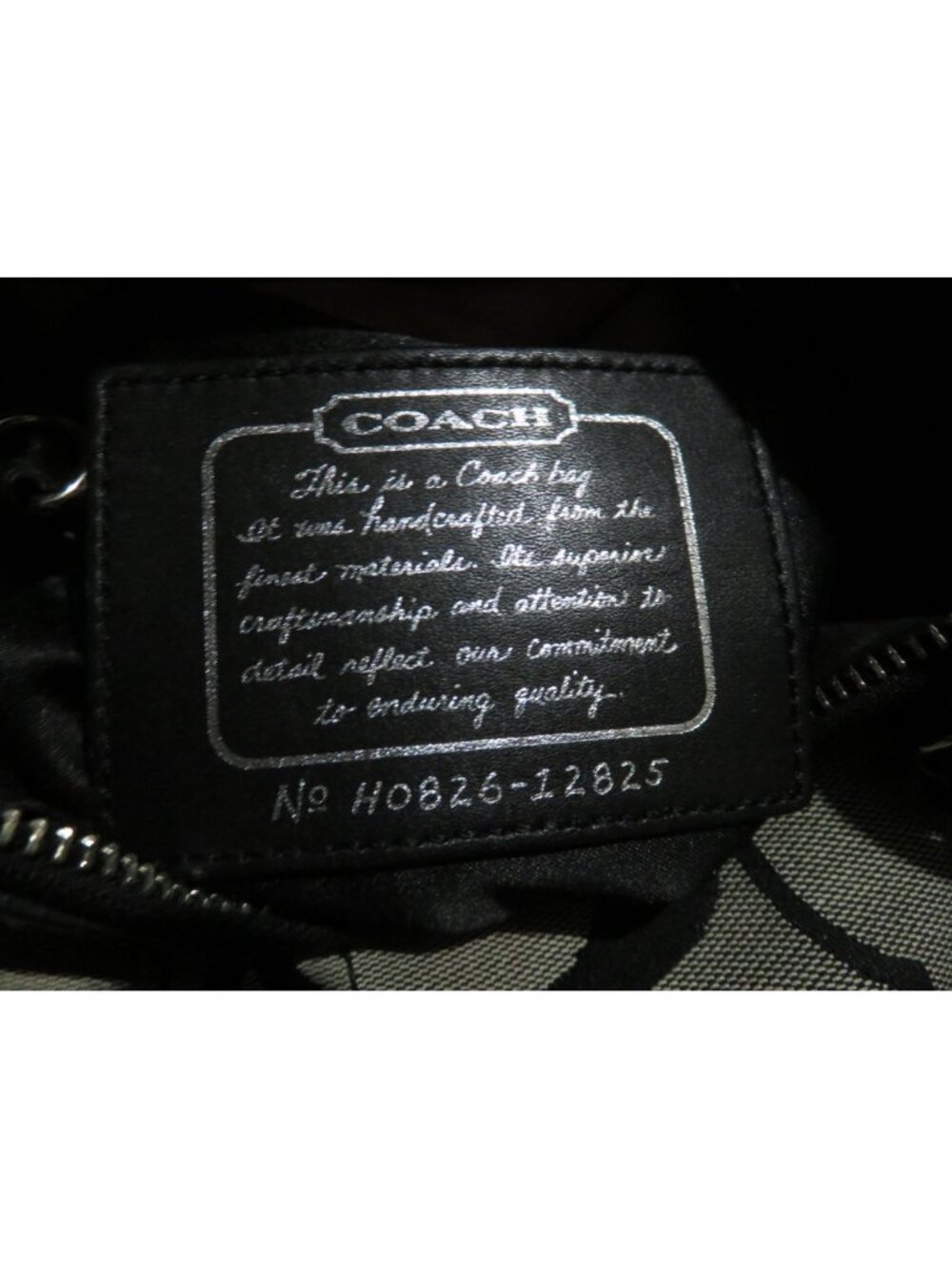 Coach 2008 Cursive Creed Limited Edition Signature Stripe Canvas & Leather Tote - Picture 4 of 9